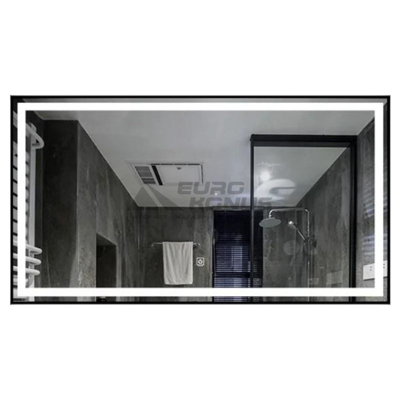 DUSEL Зеркало с подогревом, LED подсветкой Smart DE-M0061S1 Silver 70x90 см